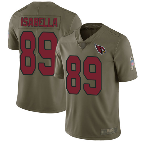 Arizona Cardinals Limited Olive Men Andy Isabella Jersey NFL Football #89 2017 Salute to Service